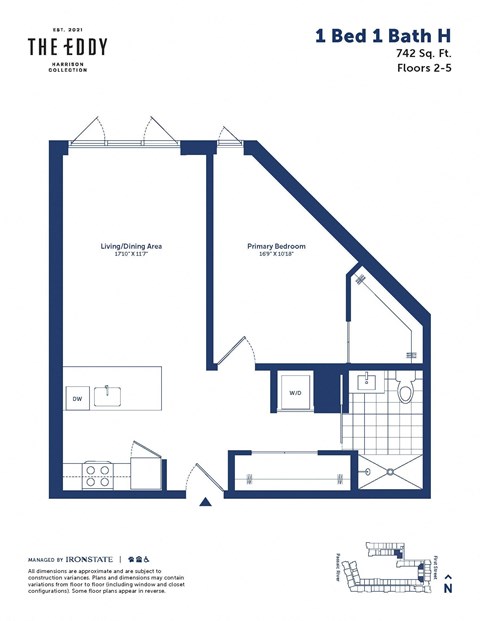 this floor plan is an approximation of a 1 bed 1 bath floor plan